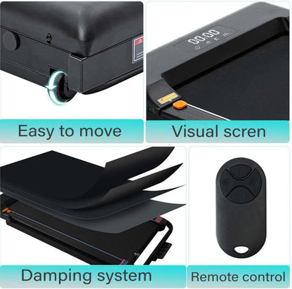 Under Desk Walking Pad Treadmill for Home with Adjustable Speed Remote