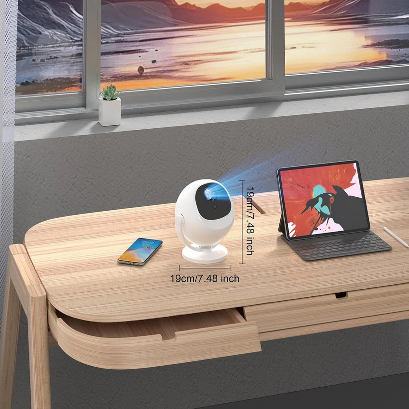 Portable 360° Smart Mini Projector